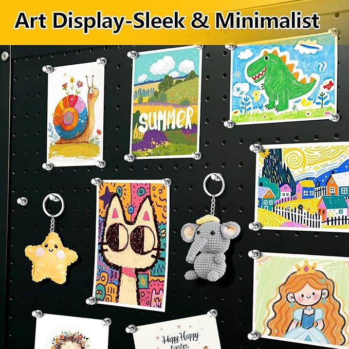 16 Pcs Fridge Magnets, Refrigerator Magnets, Small Strong Magnets, Whiteboard Magnets for Fridge, Magnetic Push Pins for Locker, Pins for Kitchen Office Accessories