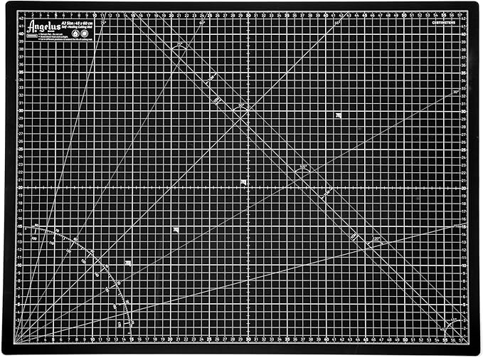 Angelus Self-Healing Cutting Mat, Double Sided, Non-Slip, Durable, Scratch-Resistant Rotary Cutting Board for Leather, Craft, Fabric, Quilting, Sewing, Scrapbooking Projects (18" x 24")