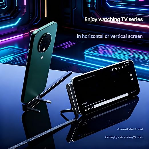 2-In-1 Invisible Holder Charger Cable–240w Fast Charging Cord With Built-In Phone Stand, Multi Invisible Stand Charging Cable, Type-C & Folding Phone Holder 5ft To Smartphones Tablets (2PC,C-L)