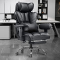 COMHOMA Big and Tall Office Chair Heavy Duty Gaming Chair with Deluxe Embossing Leather High Back Wider Ergonomic Computer Chair with Foot Rest 150°Reclining Pocket Spring Lumbar Support