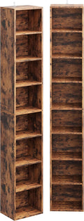 IRONCK Tall Narrow Bookshelf 8 Tiers 71in Set of 2, Compact Corner Bookcase, Easy to Match for Living Room, Office, Study, Bedroom