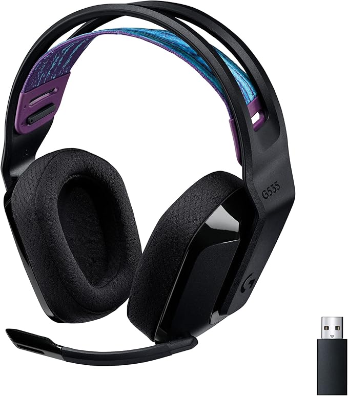 Logitech G535 Lightspeed Wireless Gaming Headset + G305 Lightspeed Wireless Gaming Mouse - Black