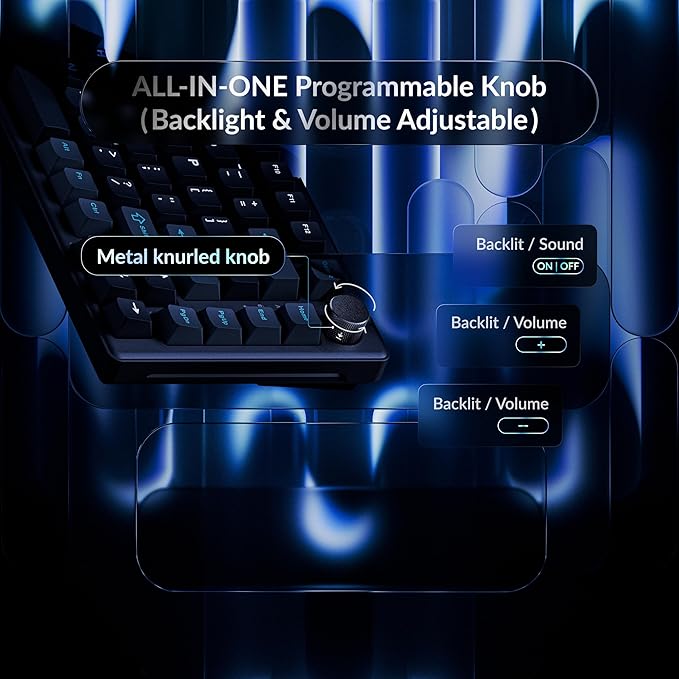Keychron J2 HE TMR Wired Gaming Keyboard Volume Knob, 8000Hz Rapid Trigger Launcher Web with RGB Hot-Swappable Ultra-Fast Lime Magnetic Switch, Non-Shine-Through PBT for Mac Windows Linux - 75% Layout