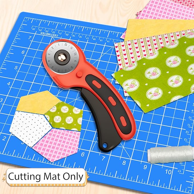 DIYSELF Cutting Mat 9in×12in, Cutting Mats for Crafts, Self Healing Cutting Mat A4, Fabric Cutting Mats Double Side for Sewing, Quilting, Craft Mat for Desktop, Matting & Mounting Materials