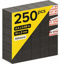 Hyper-Sticky Magnets with Adhesive Backing (250 pcs) - Strong Magnetic Squares for Whiteboard, Fridge, Crafts - Easy to Cut Stickers for Planning and Organization