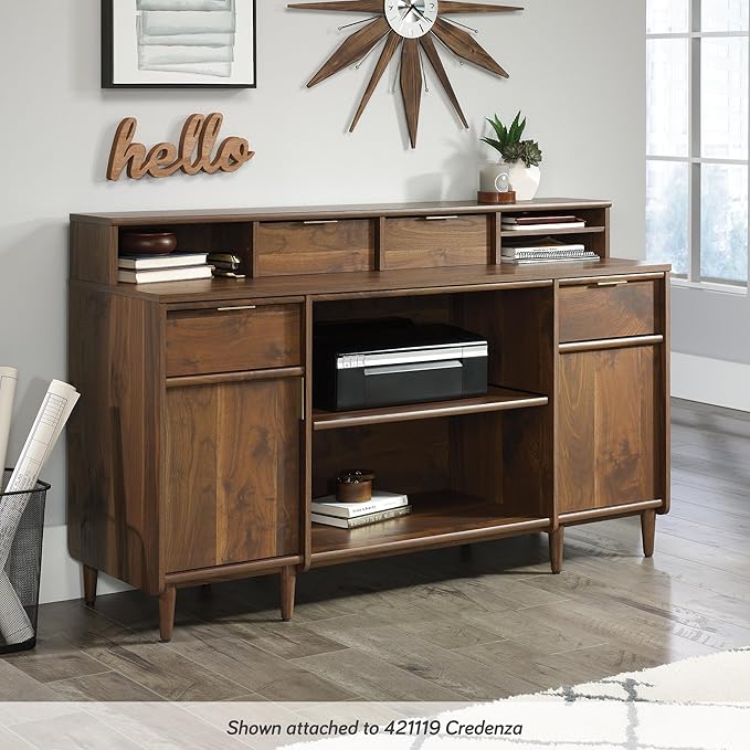 Sauder Clifford Place Organizer Hutch, Grand Walnut finish