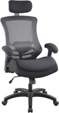 BOLISS Ergonomic Tall Office Chair with Double-Layer Seat Cushion, Desk Chair Adjustable Headrest, Adjustable Lumbar Support, Height Adjustable Flip-Up Arms