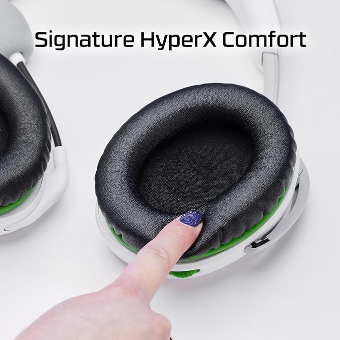 HyperX CloudX Stinger 2 – Gaming Headset for Xbox Licensed, Signature Comfort, Adjustable Headband, Wired, White