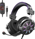 FIFINE Wired Open Back Gaming Headset, Open Acoustic Audio, Breathable Mesh Fabric, 7.1 Surround Sound, Vibrant RGB, USB Control Box, Over-Ear Headphone with Mic for PC, PS5/PS4, Laptop, Mac - H19BP