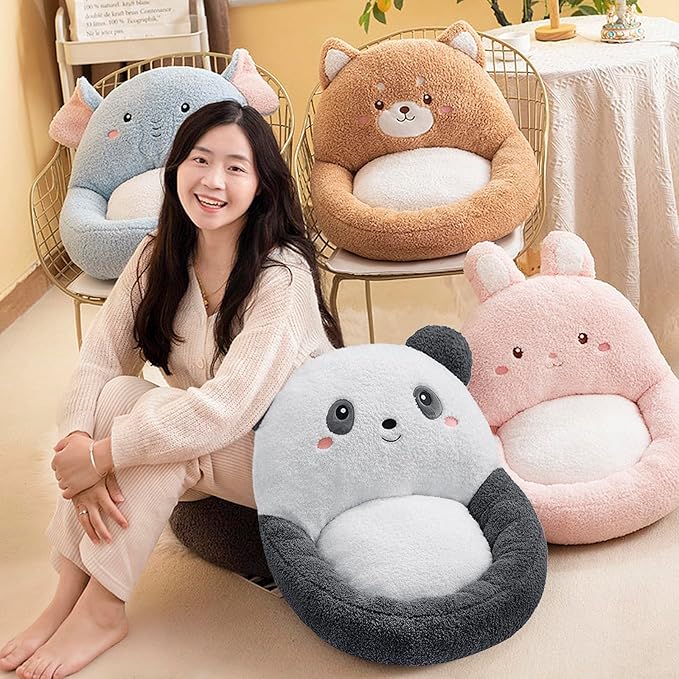 Cartoon Back Seat Cushion Office Chair Nest Seat Cushion Indoor Outdoor Chair Pad Tufted Sitting Cushion Seat Support Relieves Garden Sofa Armchair Wheelchair Back Chair Cushion