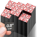 X-bet MAGNET Peel-&-Stick Flexible Adhesive Magnets - 120pcs Flexible Magnet Tape Squares (0.8"x0.08"), Peel & Stick for Crafts, Whiteboard, Fridge, & School Projects