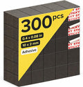 Hyper-Sticky Magnets with Adhesive Backing (300 pcs) - Strong Magnetic Squares for Whiteboard, Fridge, Crafts - Easy to Cut Stickers for Planning and Organization - Science Education Magnets
