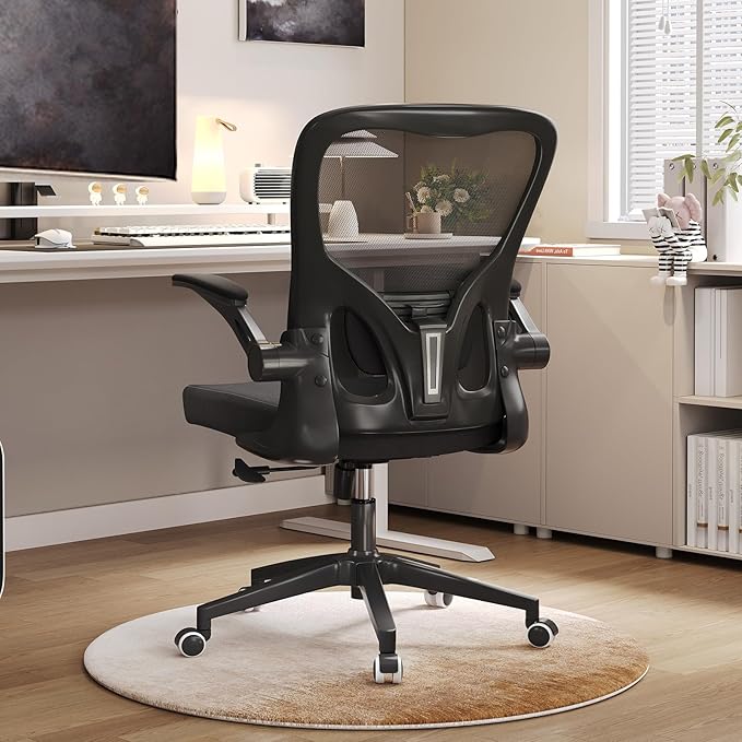 balmstar Ergonomic Office Chair Desk Chair - Mesh Computer Chair with 360° Swivel Wheels, Adjustable 90-130° Recline & Lumbar Support for Home Office, Supports up to 300lbs (07Black)