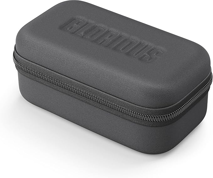 GLORIOUS Universal Mouse Case Gaming, w/Accessory Pocket & Adjustable Wedge (No Shake), Portable Carrying Case, Hard Shell, Zipper, & Wool Interior, for Bluetooth Wireless Mice & Wired Mice