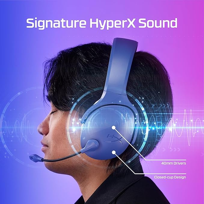HyperX Cloud Jet – Dual Wireless Gaming Headset, 2.4GHz dongle, Bluetooth 5.3, PC, PS5, Mobile, USB-A – Black