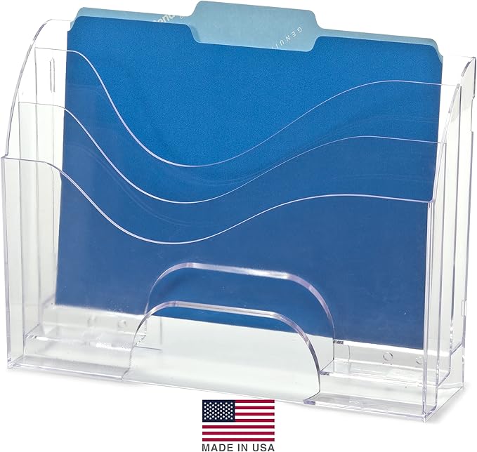 Officemate Two-Way Organizer, 3-Tier, Clear (22904)