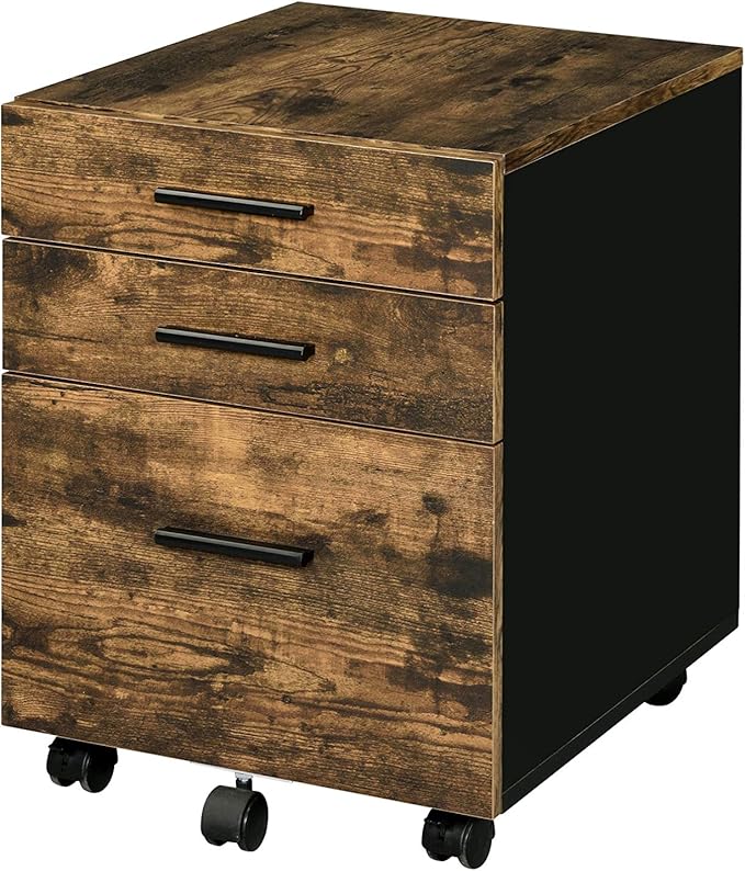 Home Office Furniture Sets,Modern Computer Desk Workstation Bookcase Bookshelf File Cabinets Writing Desk Furniture for Home Office Study Room (Espresso Desk) (Weathered Oak File Cabinet)