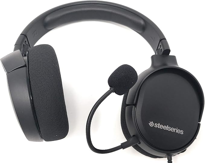 TNE Replacement Game Mic for Steelseries Arctis 1 Headphones Detachable Microphone Boom for Steelseries Arctis 1 PS4 Pro PS5 Xbox One X Computer PC Gaming Headsets 3.5mm Jack Noise Cancelling