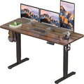 BIZUM Electric Standing Desk 60 x 24 Inch Computer Desk-Gaming Desk Dark Walnut Home Office Desks Height Adjustable Memory Stand Up Computer Workstation