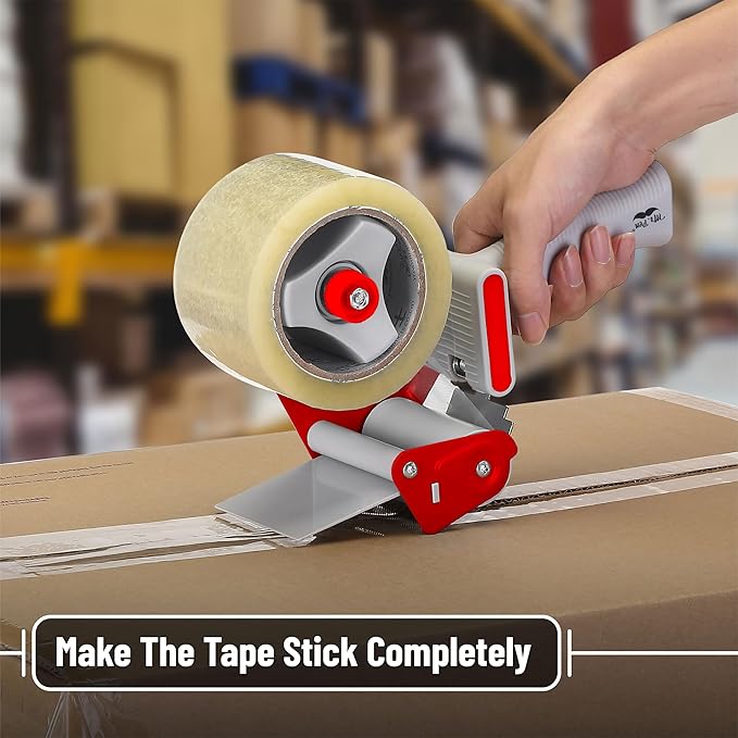 Mr. Pen 3-Inch Heavy Duty Packaging Tape Dispenser Gun - Clear Tape for Packing Boxes & Moving