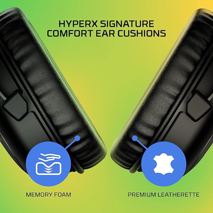 HyperX Cloud II Core Wireless Headset Gaming USB for PC Windows Computer Gamer Detachable Noise Cancelling Microphone DTS Headphones X Spatial Audio Memory Foam Ear Pads Cushion, Black (Renewed)
