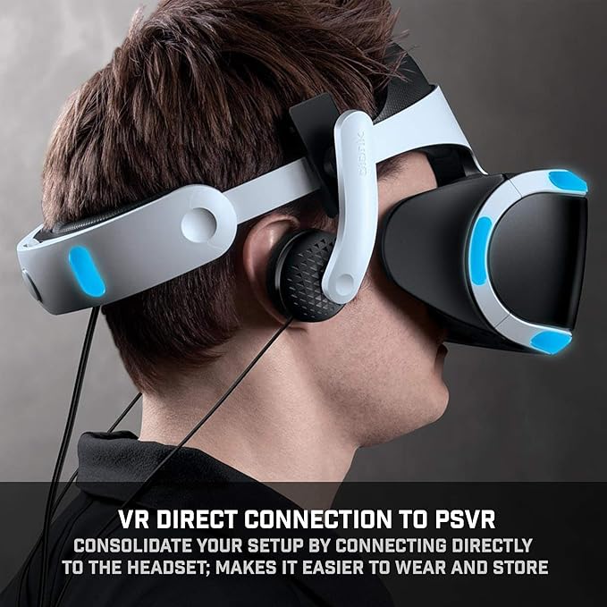 Bionik Mantis Attachable VR Headphones: Compatible with PlayStation VR, Adjustable Design, Connects Directly to PSVR, Hi-Fi Sound, Sleek Design, Easy Installation