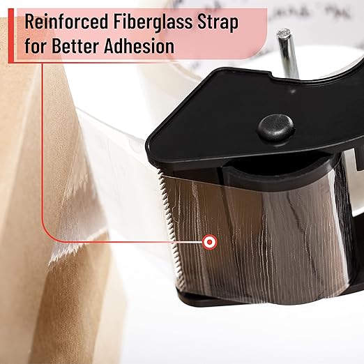 Mr. Pen- Heavy Duty Packing Tape Dispenser Gun, 2 Inch, Includes 1 Clear Tape Roll, Handheld Tape Gun for Moving, Shipping, Sealing Boxes & Packaging