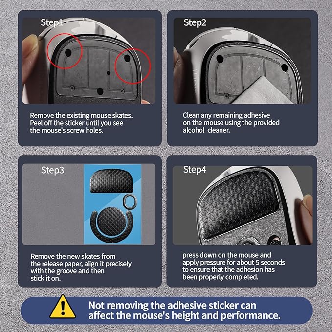 Smooth Gliding Mouse Skates for Logitech G Pro X Superlight Mouse Feet Replacement(PTFE,Black) Rounded Edges Ultra-Smooth and Durable Gaming Mouse Slider for G Pro Superlight
