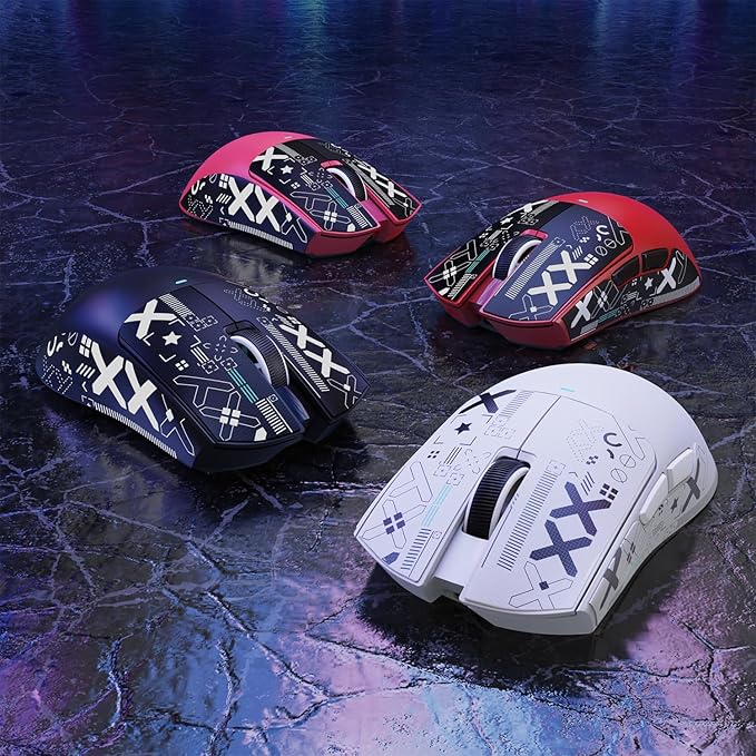 ATTACK SHARK X11SE Ultra-Light Wireless Gaming Mouse,Tri-Modes BT5.2/Type-C Wired/2.4G,PixArt PAW3311 Gaming Sensor,22KDPI,5 Programmable Buttons for Laptop,PC,Mac Gamer(White&Sticker)