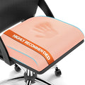 TranquilRelax XLarge Seat Cushion, Memory Foam Cushion for Long Sitting Hours on Office Chair, Home & Car, Non-Slip Chair Pad for Relieving Back & Sciatica & Hip & Coccyx Pain (Pink)
