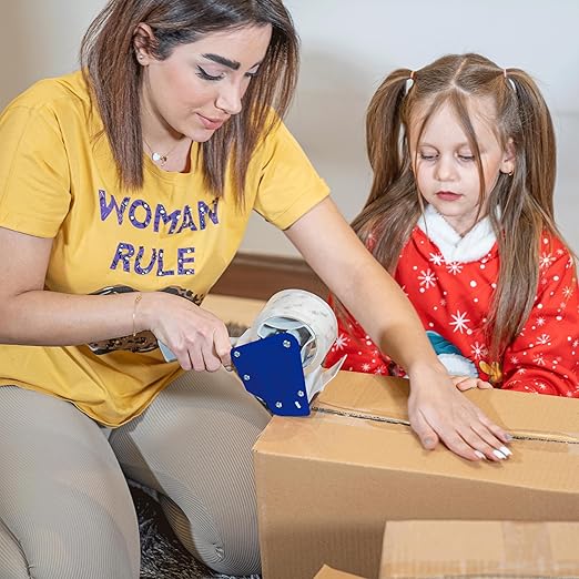 Mr. Pen- Heavy Duty Packing Tape Dispenser Gun, 2 Inch, 2 Pack with 2 Clear Tape Rolls, Handheld Tape Gun for Moving, Shipping, Sealing Boxes & Packaging