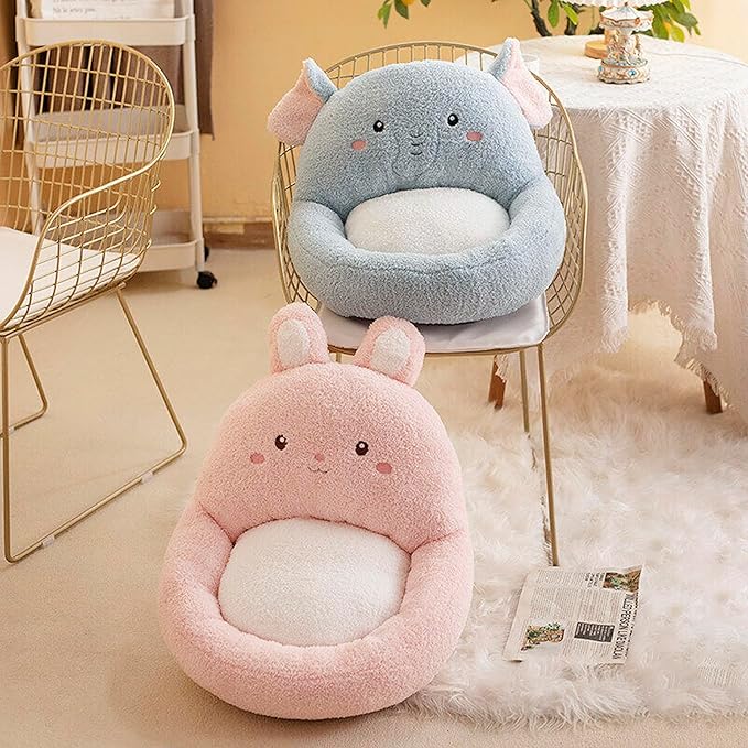 Cartoon Back Seat Cushion Office Chair Nest Seat Cushion Indoor Outdoor Chair Pad Tufted Sitting Cushion Seat Support Relieves Garden Sofa Armchair Wheelchair Back Chair Cushion