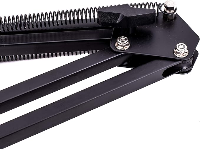 CAD Audio PM4100 PodMaster Boom Arm – Counterbalanced Spring-Loaded Broadcast Boom Arm Mic Stand with C-Clamp & ⅝″ Adapter