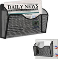 Magnetic File Holder, Magnetic File Folder Holder, No Drilling Installation, Magnetic Mail Holder File Organizer for Whiteboard,Office,Refrigerator,File Cabinets,Classroom