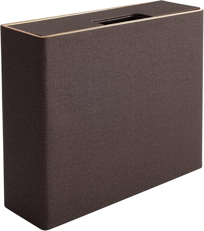 PU Leather Stackable Organizer Drawer,Executive Office Supplies Desktop Filing A4 File Cabinet/Holder for Jewelry/Bill/Paper/Documents/Makeup Home Decor Stationery Storage Box,Coffee