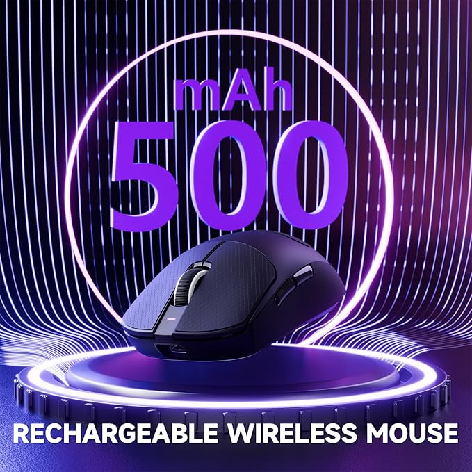 Attack Shark X8 PRO 8K Wireless Gaming Mouse,PAW3395PRO 40K DPI Sensor,Tri-Mode Broadcom BK52820 Chip,Superlight Ergonomic Mouse for Large Hands,Cloud-Based Software,for Win/Mac(Black&Tape)