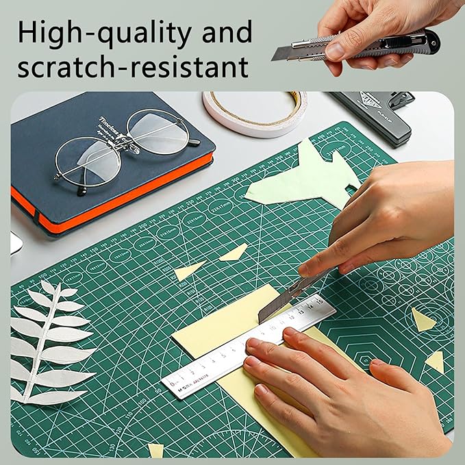 Cutting Mats Double Sided 5 Layers Craft Cutting Mat Rotary Cutting Sewing Mat Multi-sized Tabletop Cutting Board for Sewing Hobby Crafts Scrapbooking Fabric Project DIY Artwork