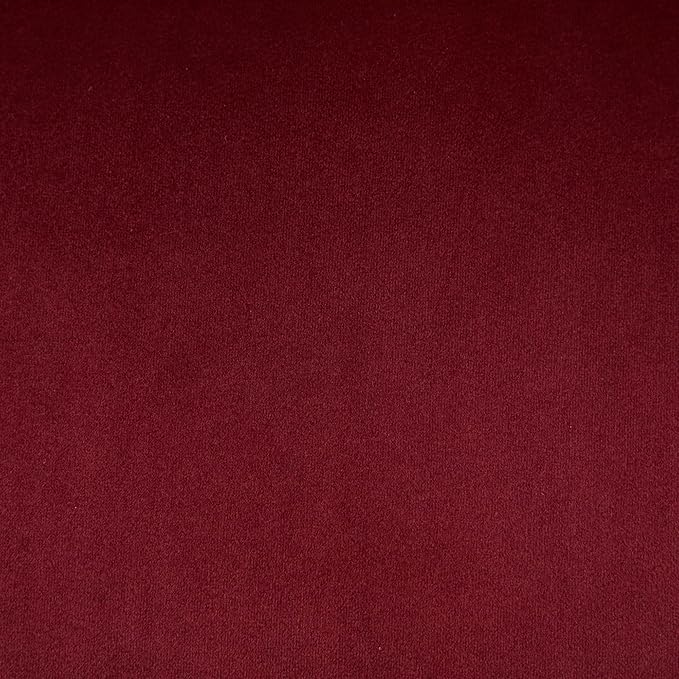 Goujxcy Desk Chair, Modern Velvet Upholstered Tufted Button Home Office Chair, 360° Swivel Armless Desk Chairs, 120°Rocking Ergonomic Computer Task Vanity Chairs, Wine Red