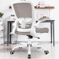FelixKing Office Chair, Ergonomic Desk Chair with Adjustable Height and Lumbar Support Swivel Chairs, Desk Computer Chair with 90°Flip up Armrests for Conference Room (Gray)