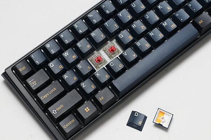 Ducky One 3 Mini Pro Nazca 8K 60% Hotswap RGB Triple Shot PBT Mechanical Keyboard - Cherry MX2A Red