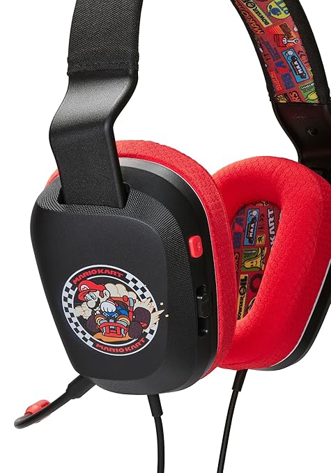 PowerA Wired Stereo Headset for Nintendo Switch and Switch 2 - Mario Kart Rivals, 3.5 mm, Wired, Stereo, Officially Licensed