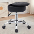 Gitrah Vanity Chair with Wheels Adjustable Vanity Stool with Storage Swivel Vanity Stool for Vanity Rolling Makeup Chair Black