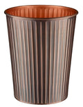 Monarch Abode Ridge Embossed Metal Desk Wastebasket – Antique Copper