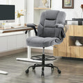 Drafting Chair 500Lbs, Tall Office Chair for Standing Desk, Fabric Executive Office Chair with Flip-up Armrests, Ergonomic High Chair with Adjustable Foot Ring, Comfy Stool Chairs, Grey