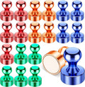 20 Pcs Fridge Magnets, Refrigerator Magnets, Small Strong Magnets, Whiteboard Magnets for Fridge, Magnetic Push Pins for Locker, Kitchen Decor and Accessories, Office, Classroom Organization