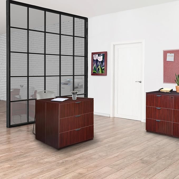 Regency Legacy Stand Up Back to Back Lateral File/Desk- Mahogany