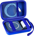 ANKHOH Travel Case for UCOMX for Nano/for Iseyyox/for LISEN/for RTOPS 3 in 1 Wireless Charger, Foldable Magnetic Charging Station Storage Holder Bag for Fast Charge Pad Cable Adapter, Blue-Box Only