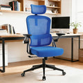 Ergonomic Office Chair - 350LB Comfy Desk Chairs with Adjustable Headrest and Lumbar Back Support, Mesh Computer Chairs with Wheels and Arms for Home Office, Study