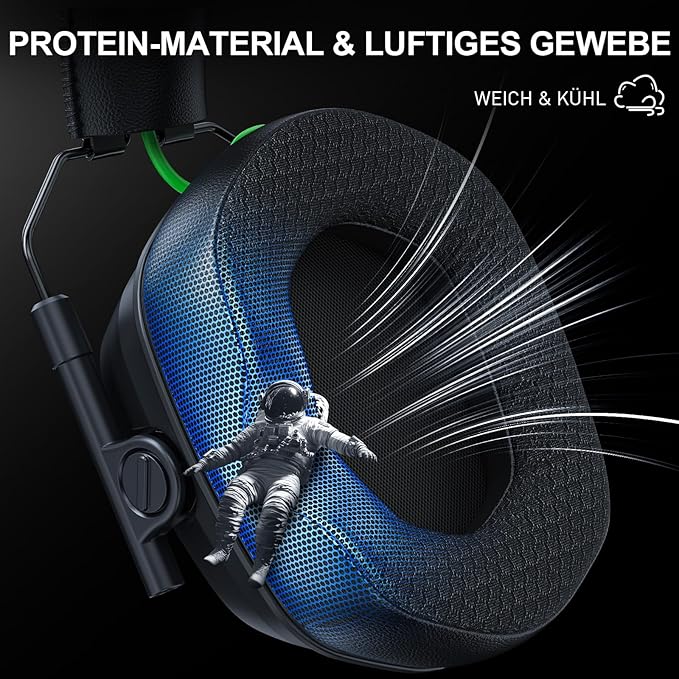 Wireless Gaming Headset for PS5, PS4, PC, Switch – 2.4GHz & Bluetooth Gaming Headphones with Mic, 3D Stereo Surround Sound, 20ms Low Latency, ENC Noise Canceling, RGB Light, 50H Battery