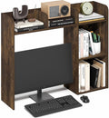 Furinno Classic Desk Shelf, 5-Shelf Desktop Hutch, Book Shelf, 3-Tier Desk Organzier, for Office Supplies, Office Desk Accessories, for Home Office, College, Dorm, Amber Pine